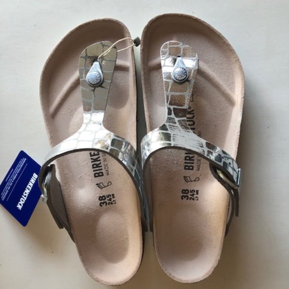 birkenstock gizeh gator gleam